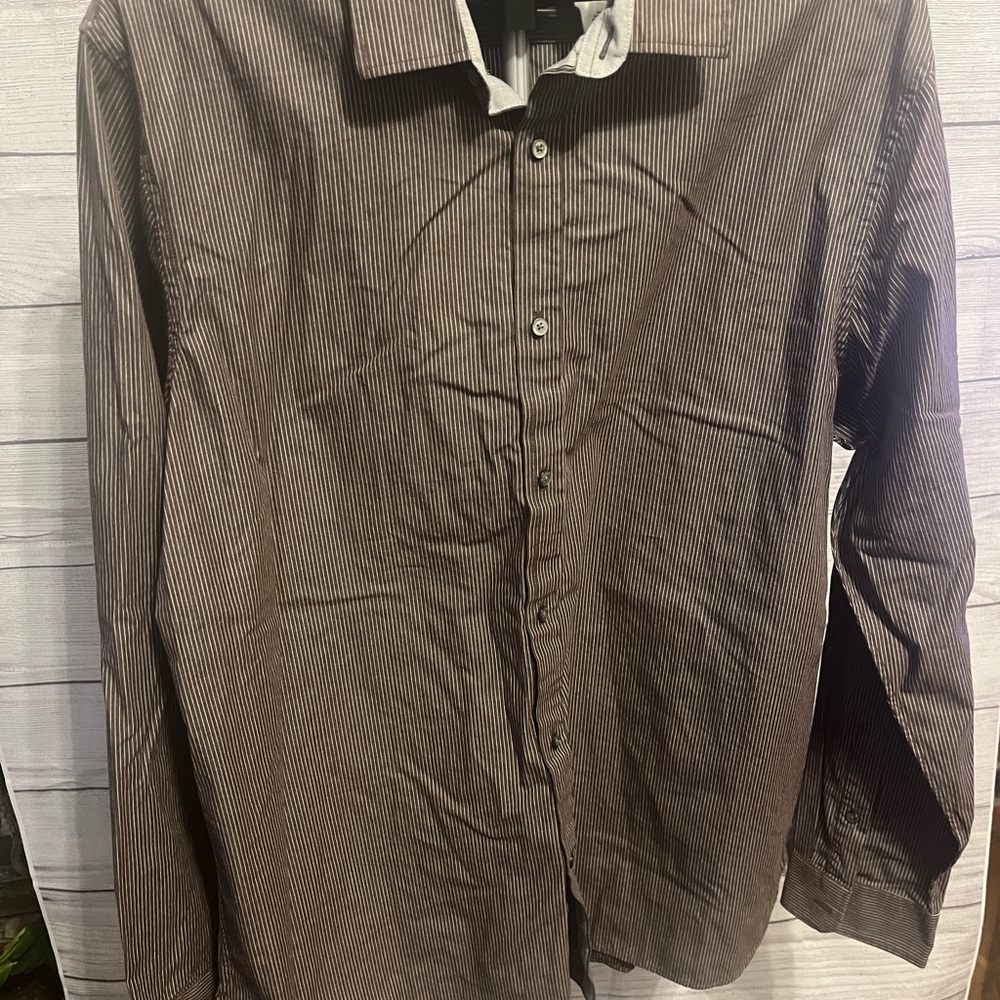 American Eagle Outfitters Brown Cotton Casual Shirt